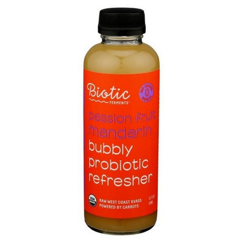Biotic Kvass, Organic Bubbly Passionfruit Probiotic, 15.2 Oz (Case Of 6)