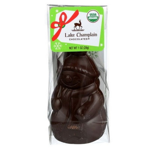 Lake Champlain, Organic Dark Chocolate Snowman, 1 Oz (Case Of 20)