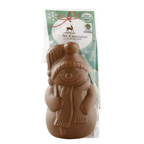 Lake Champlain, Organic Milk Chocolate Snowman, 1 Oz (Case Of 20)