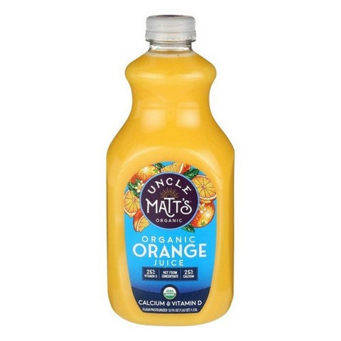 Uncle Matts, Orange Juice With Calcium And Vitamin D, 52 Oz (Case Of 6)
