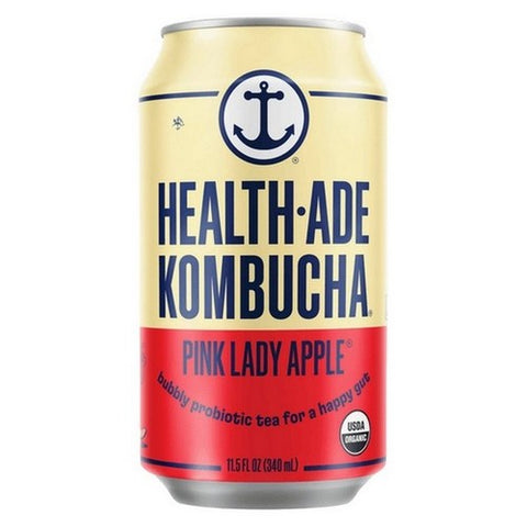 Health-Ade, Kombucha Pink Lady Apple Tea, 11.5 Oz X 4 Count (Case Of 6)