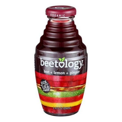 Beetology, 100% Organic Beet Lemon Ginger Juice, 8.45 Oz (Case Of 6)