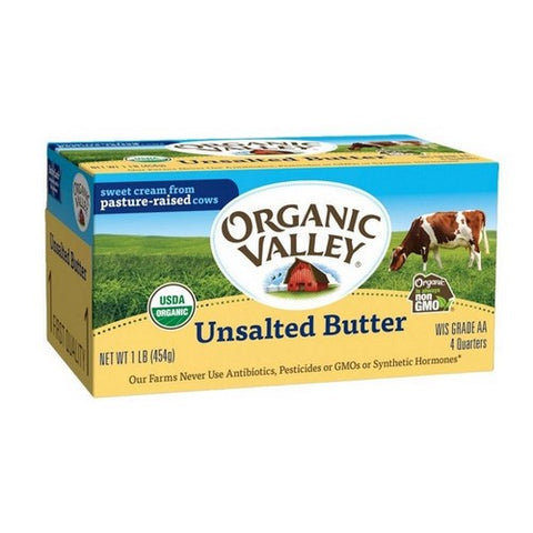 Organic Valley, Organic Valley Unsalted Butter, 1 LB (Case Of 5)