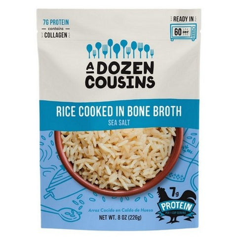A Dozen Cousins, Rice Cooked In Bone Broth Sea Salt, 8 Oz (Case Of 6)