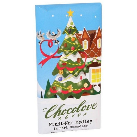 Chocolove, Fruit Nut Medley In Dark Chocolate Bar, 3.2 Oz (Case Of 12)