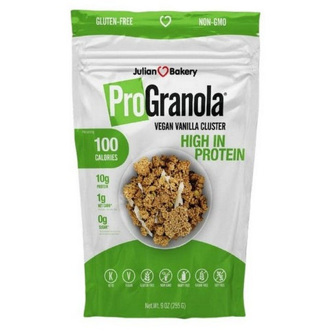 Julian Bakery, ProGranola Vegan Vanilla Cluster, 9 Oz (Case Of 6)
