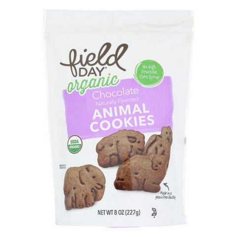 Field Day, Organic Chocolate Animal Cookies, 8 Oz (Case Of 12)