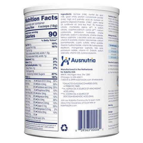 Kabrita, Goat Milk Toddler Formula 12 24 Months, 28 Oz (Case Of 6)