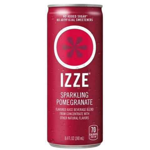 Izze, Sparkling Juice Pomegranate, 8.4 Oz X 6 Count (Case Of 4)
