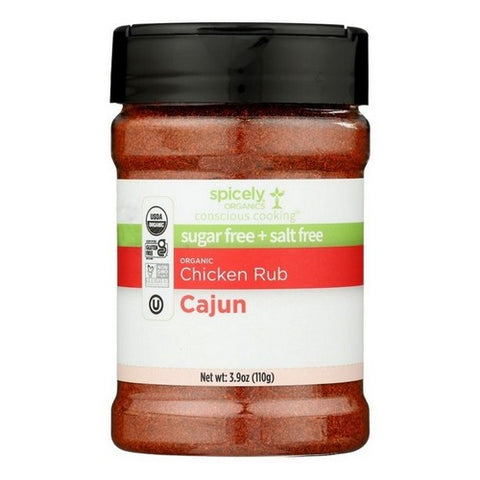 Spicely Organics, Organic Spicely Cajun Chicken Rub, 3.9 Oz (Case Of 3)