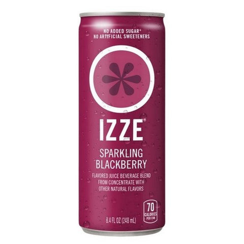 Izze, Sparkling Juice Blackberry, 8.4 Oz X 6 Count (Case Of 4)