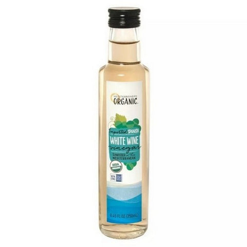 Mediterranean Organics, Organic Imported Spanish White Wine Vinegar, 8.45 Oz (Case Of 6)