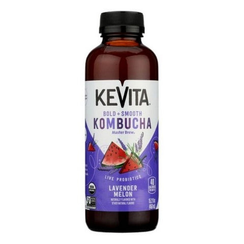 Kevita, Organic Master Brew Kombucha Lavender Melon, 15.2 Oz (Case Of 6)