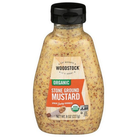 Woodstock, Organic Stone Ground Mustard, 8 Oz (Case Of 12)