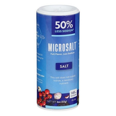 Microsalt, Less Sodium Salt, 2 Oz (Case Of 6)