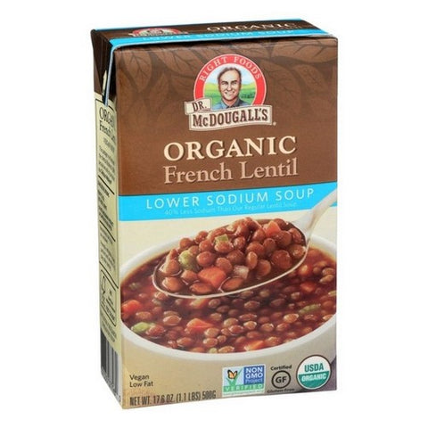 Dr. Mcdougall's, Organic French Lentil Lower Sodium Soup, 1.76 Oz (Case Of 6)