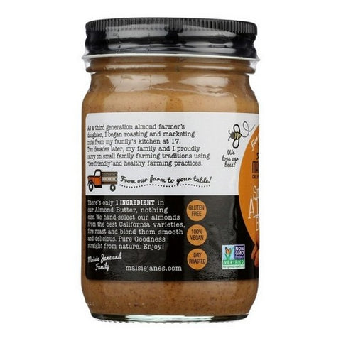 Maisie Janes, Smooth Almond Butter, 12 Oz (Case Of 6)