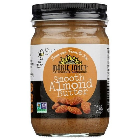 Maisie Janes, Smooth Almond Butter, 12 Oz (Case Of 6)