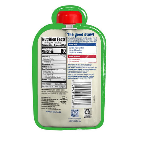 Earth's Best, Carrot Pear, 3.5 Oz (Case Of 12)