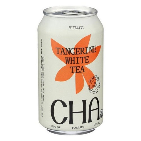 Cha, Sparkling Tangerine White Tea, 12 Oz (Case Of 12)