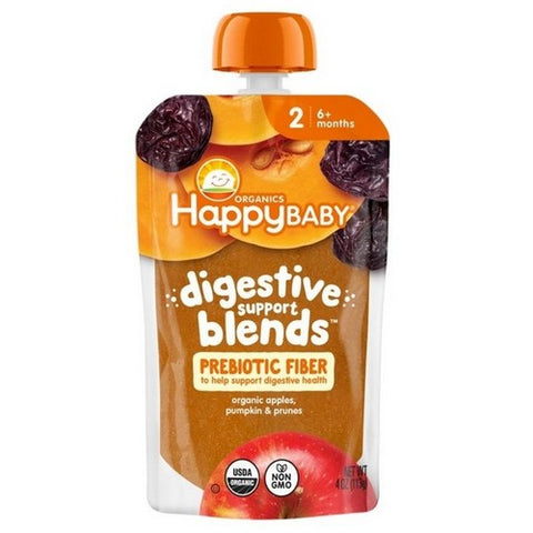 Happy Baby Food, Apple Pumpkin Prunes, 4 Oz (Case Of 16)