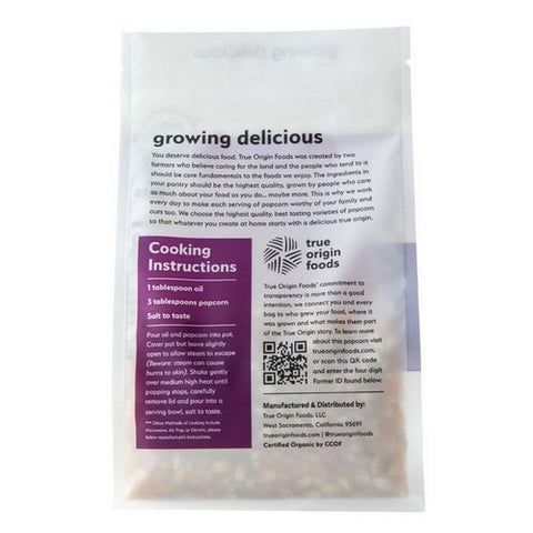 True Origin Foods, Yellow Popcorn, 16 Oz (Case Of 6)