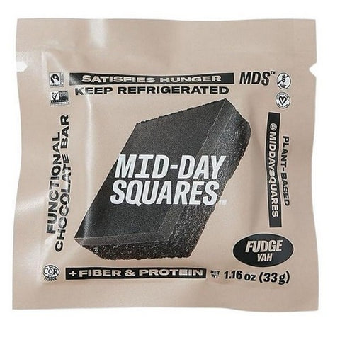 Mid-Day Squares, Functional Brownie Batter Chocolate Bar, 1.16 Oz (Case Of 12)