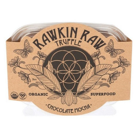 Rawkin Raw, Organic Truffle Chocolate Mocha, 3 Oz (Case Of 6)