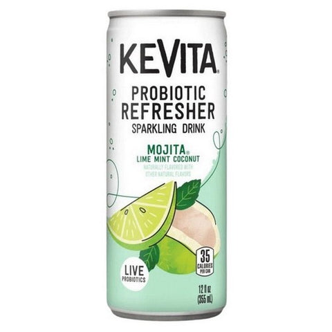 Kevita, Sparkling Refresher Mojita Lime Mint Coconut, 12 Oz