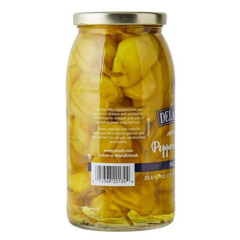 Delallo, Whole Pepperoncini Mild, 25.5 Oz (Case Of 6)