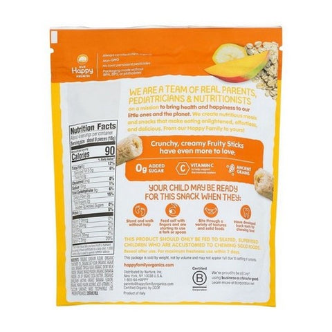Happy Tot, Organics Fruity Sticks Banana, Mango And Oat, 2.54 Oz (Case Of 6)