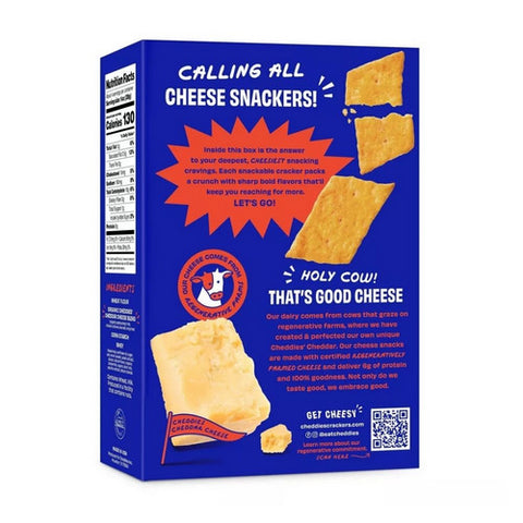 Cheddies, Spicy Cheddar Cheesy Crackers, 4.2 Oz (Case Of 6)