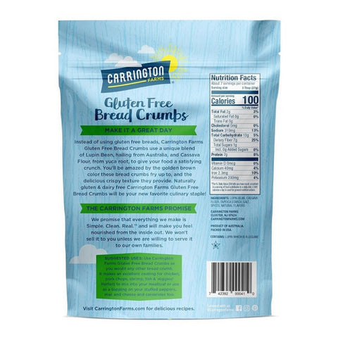 Carrington Farms, Keto Breadcrumbs Italian Seasoned, 7 Oz (Case Of 6)