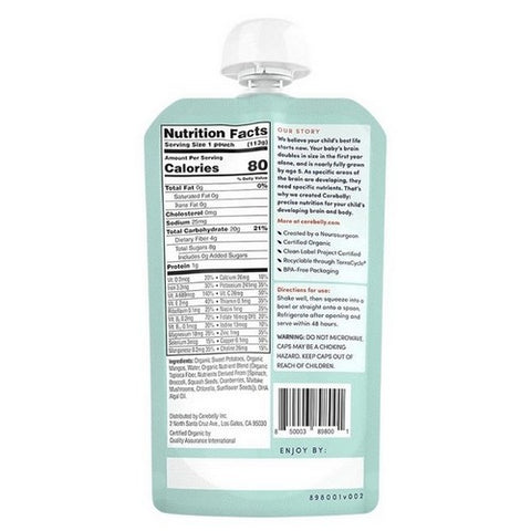 Cerebelly, Baby Puree Sweet Potato Mango, 4 Oz (Case Of 6)