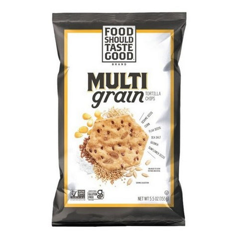 Food Should Taste Good, Multigrain Tortilla Chips, 5.5 Oz (Case Of 12)