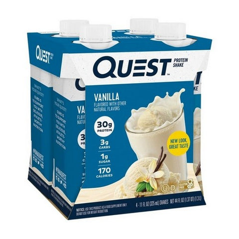Quest, Quest Protein Shakes Vanilla, 11 Oz X 4 Count (Case Of 3)