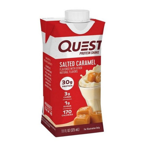 Quest, Quest Protein Shakes Salted Caramel, 11 Oz X 4 Count (Case Of 3)