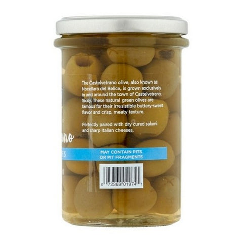 Delallo, Castelvetrano Green Pitted Olives, 5.3 Oz (Case Of 6)