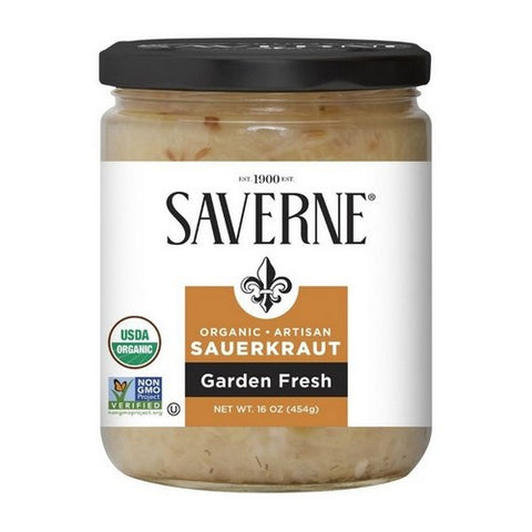 Saverne, Organic Artisan Sauerkraut Garden Fresh, 16 Oz (Case Of 6)