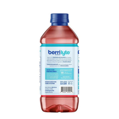 Berri Lyte, Organic Strawberry Electrolyte Solution, 35.2 Oz (Case Of 6)
