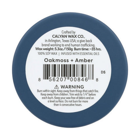 Calyan Wax Co, Oakmoss Amber Soy Candle, 5.3 Oz (Case Of 6)