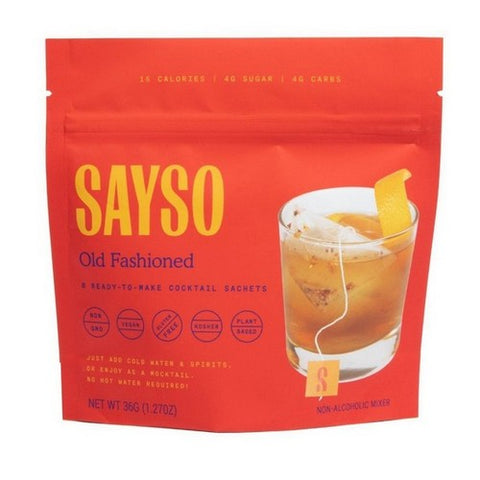 Sayso, Old Fashioned Cocktail Mix, 1.27 Oz (Case Of 6)
