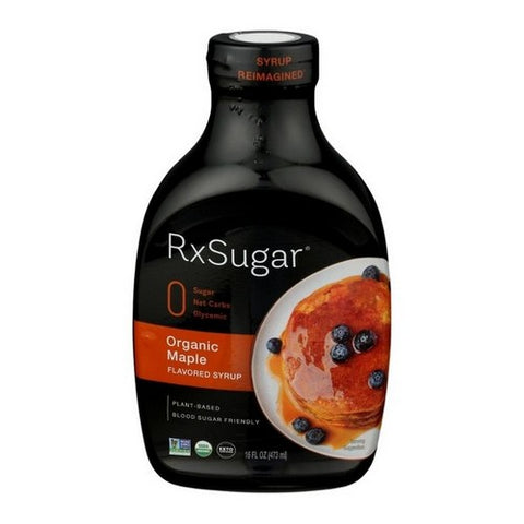 Rxsugar, Organic Maple Flavored Syrup, 16 Oz (Case Of 6)