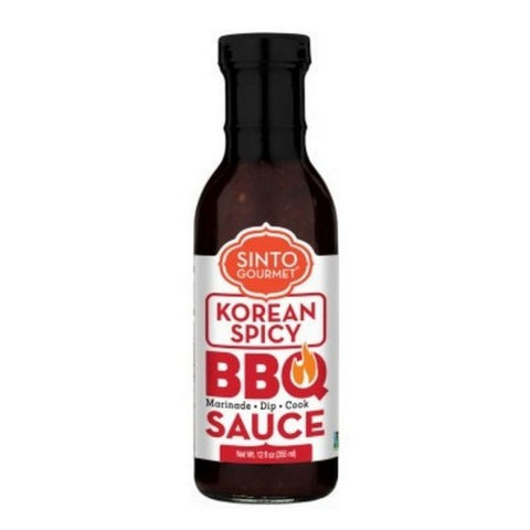 Sinto Gourmet, Korean Spicy BBQ Sauce, 12 Oz (Case Of 6)