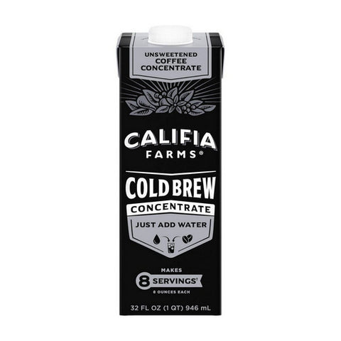 Califia Farms, Concentrated Cold Brew Coffee, 32 Oz (Case Of 6)
