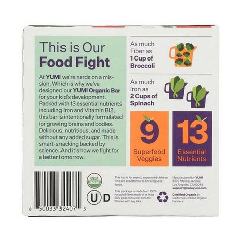 Yumi, Blueberry And Purple Carrot Bar, 3.7 Oz (Case Of 6)