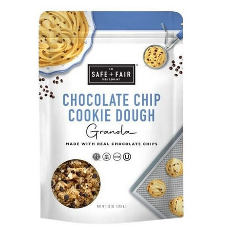 Safe Plus Fair Food Company, Chocolate Chip Cookie Dough Granola, 12 Oz (Case Of 6)