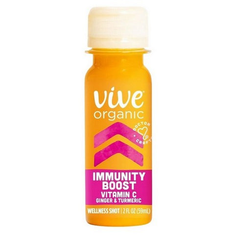 Vive Organic, Immunity Boost Vitamin C Ginger Tumeric, 2 Oz (Case Of 12)