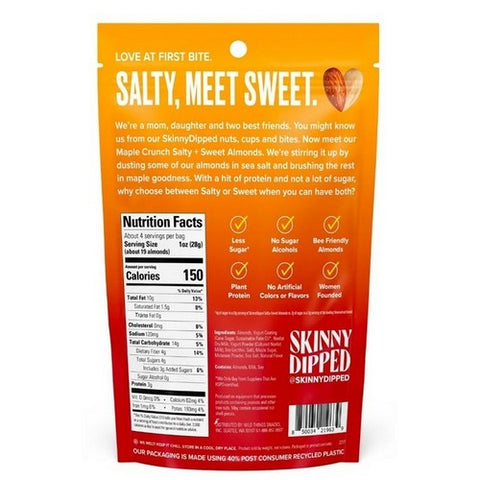 Skinny Dipped, Maple Crunch Almonds, 4 Oz (Case Of 10)