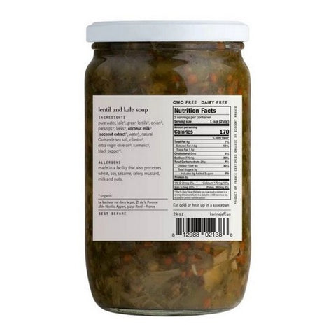 Karine And Jeff, Lentil and Kale Soup, 24 Oz (Case Of 6)